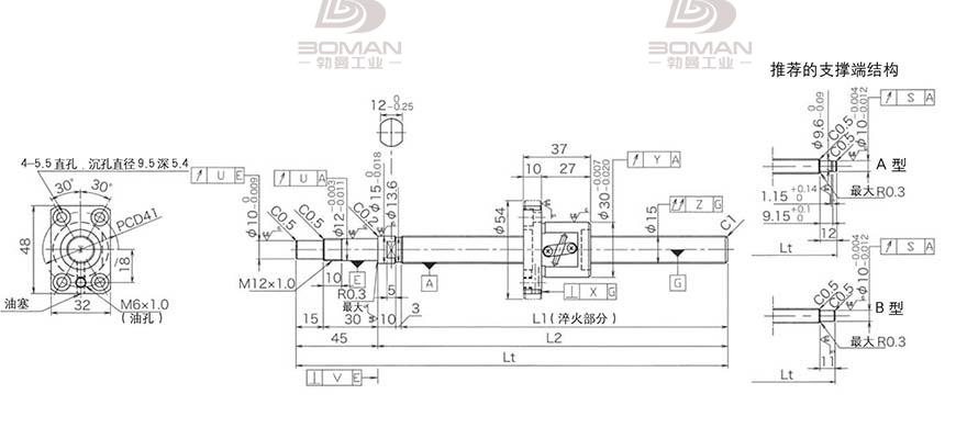 KURODA GP1502DS-BAPR-0600B-C3F 黑田精工的滚珠丝杠是什么