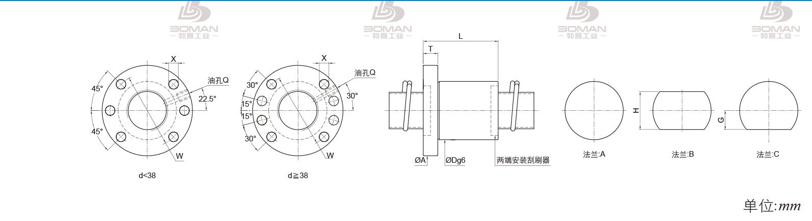 PMI FSDN1516V-3.0P pmi滚珠丝杆的轴环作用
